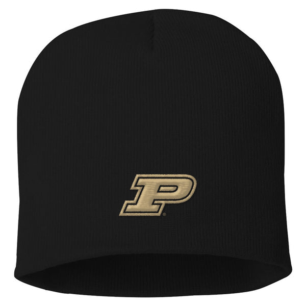 UGP Campus Apparel - BN508 - Purdue Boilermakers Primary Logo - Sports Team Beanie - One Size - Black