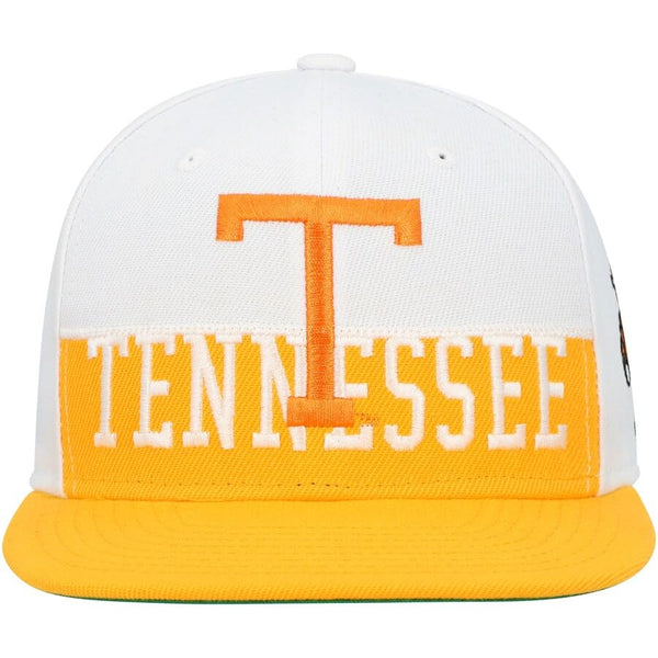 Mitchell & Ness Tennessee Volunteers Half N Half White Orange Snapback Hat Cap
