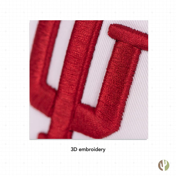 Desert Cactus Indiana University Baseball Hat Hoosiers Bloomington Brimmed Embroirderd Hats Cap Adjustable Cloth Strap Adult (Style B1) White