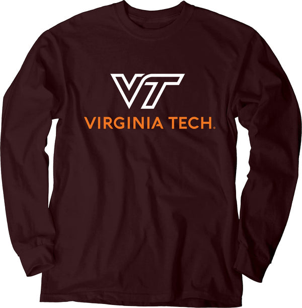 Blue 84 Men's Virginia Tech Hokies Long Sleeve T Shirt Team Color Icon