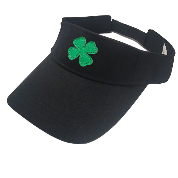 Golf Sports Visor Leather Clover Cotton Cap Hat for Running Tennis Soft Lightweight Adjustable Men Women