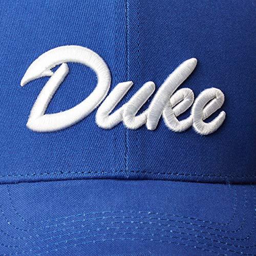 Duke Blue Devils Classic Script Blue Fitted Hat Size Medium