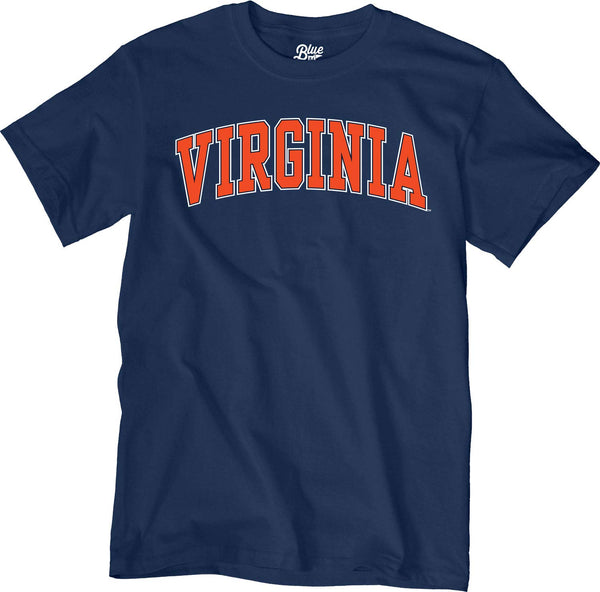Blue 84 Men's Virginia Cavaliers Arching Team Color Short Sleeve T Shirt
