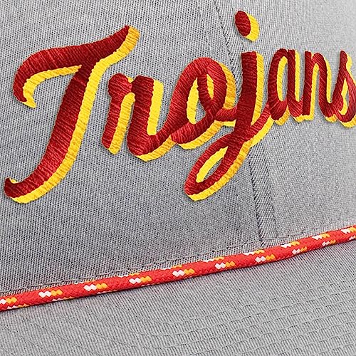 Pacific Headwear Standard USC Trojans Men Trucker Snapback Braid Cap
