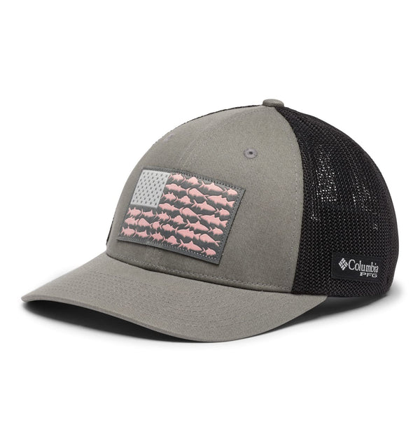 Columbia Unisex PFG Fish Flag Mesh Ball Cap - Mid