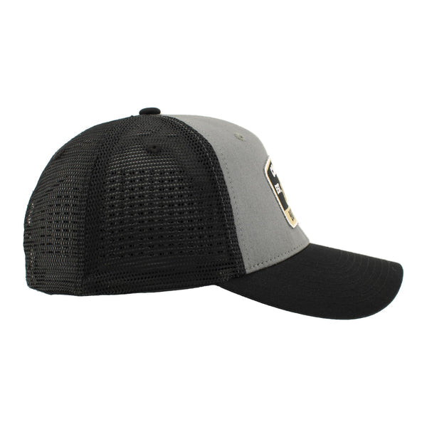 ZHATS Standard NCAA Officially Licensed Snapback Hat Big Rig Patch Black Gray Switchback