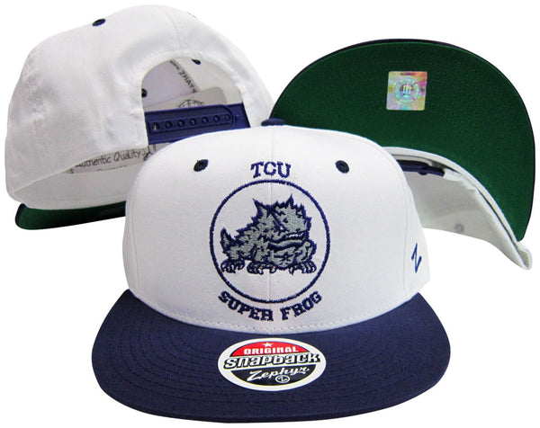 Texas Christian Horned Frogs Snap Back Hat White/Purple