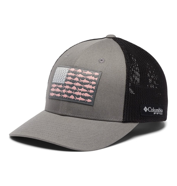 Columbia Unisex PFG Fish Flag Mesh Ball Cap - Mid