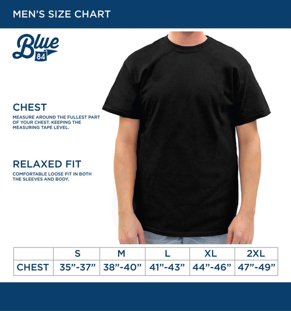 Blue 84 Men's Virginia Cavaliers Arching Team Color Short Sleeve T Shirt