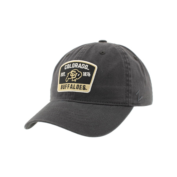 ZHATS Men's Standard NCAA Officially Licensed Hat Scholarship Patch Charcoal Switchback