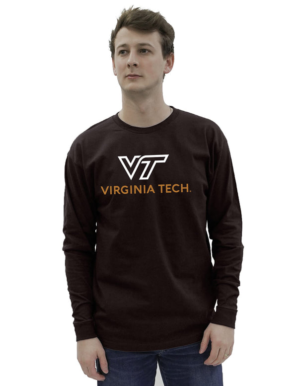 Blue 84 Men's Virginia Tech Hokies Long Sleeve T Shirt Team Color Icon