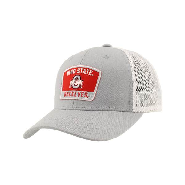 ZHATS Standard NCAA Officially Licensed Snapback Hat Big Rig Patch Gray White Switchback
