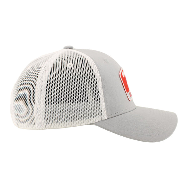 ZHATS Standard NCAA Officially Licensed Snapback Hat Big Rig Patch Gray White Switchback
