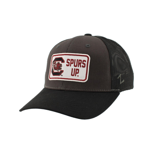 ZHATS Standard NCAA Officially Licensed Snapback Hat Big Rig Patch Charcoal Black Defer