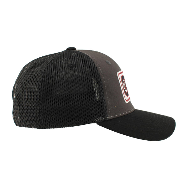 ZHATS Standard NCAA Officially Licensed Snapback Hat Big Rig Patch Charcoal Black Defer