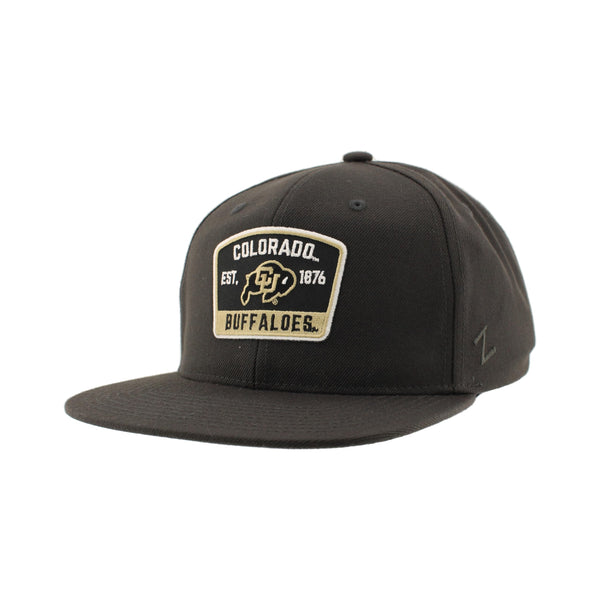 ZHATS Standard NCAA Officially Licensed Hat Flat Snapback Z11 Switchback Charcoal