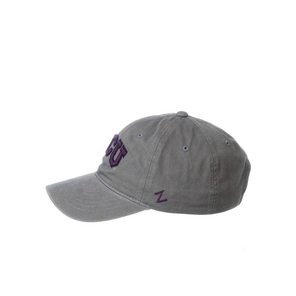 NCAA TCU Horned Frogs Mens Adjustable Scholarship Hat Charcoal
