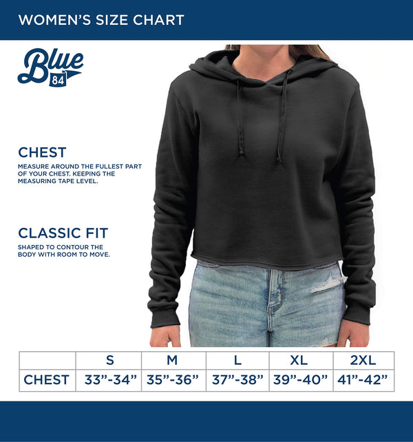 Blue 84 Women's Stanford Cardinal Vintage Crop Hoodie