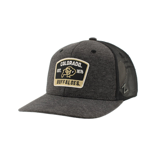ZHATS Standard NCAA Officially Licensed Trucker Hat Carson Patch Switchback Black