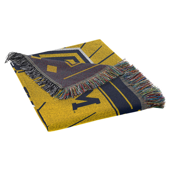 Northwest NCAA Michigan Wolverines 2023 FBC National Champions Woven Tapestry Throw Blanket