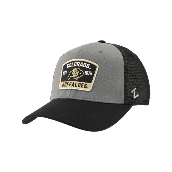 ZHATS Standard NCAA Officially Licensed Snapback Hat Big Rig Patch Black Gray Switchback