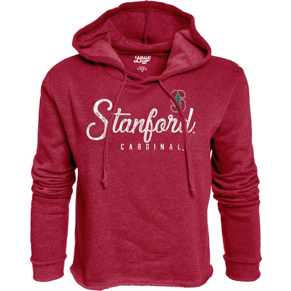 Blue 84 Women's Stanford Cardinal Vintage Crop Hoodie