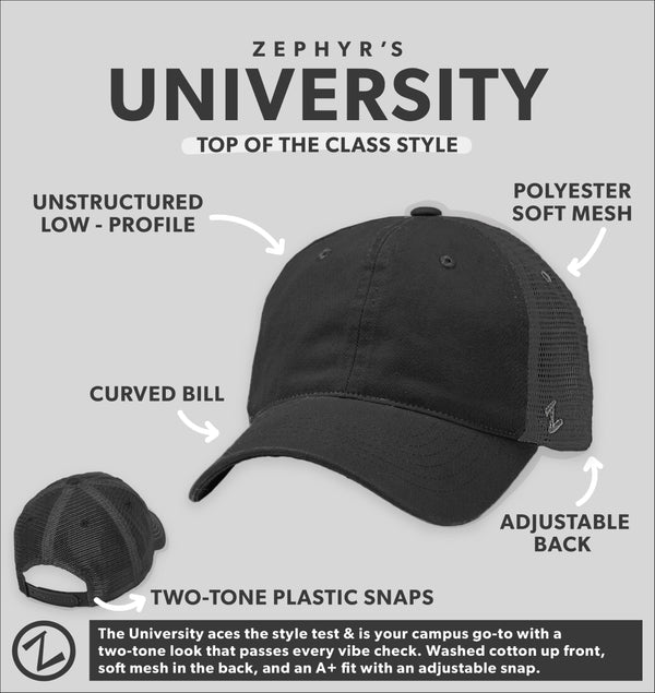 ZHATS Standard NCAA Officially Licensed Adjustable Hat University Traveler