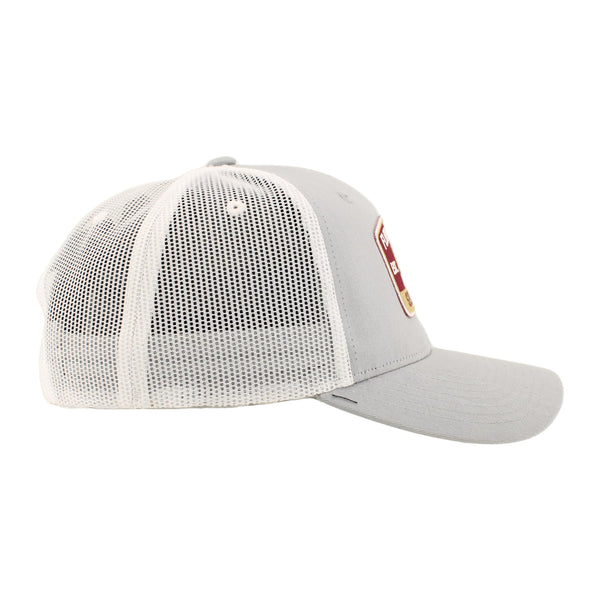 ZHATS Standard NCAA Officially Licensed Snapback Hat Big Rig Patch Gray White Switchback