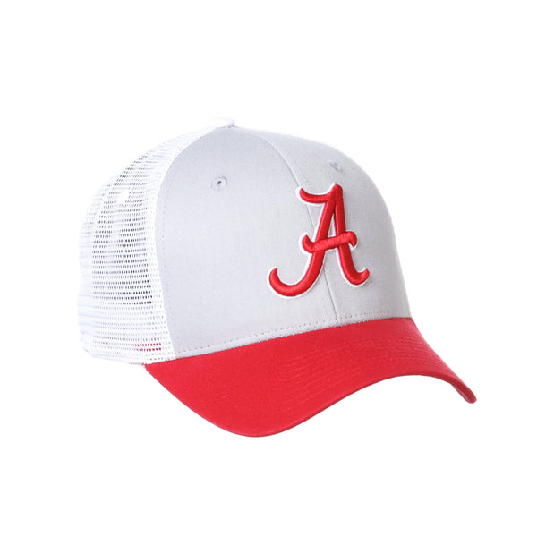Alabama Crimson Tide Grey Red Varsity Big Rig Trucker Adjustable Hat