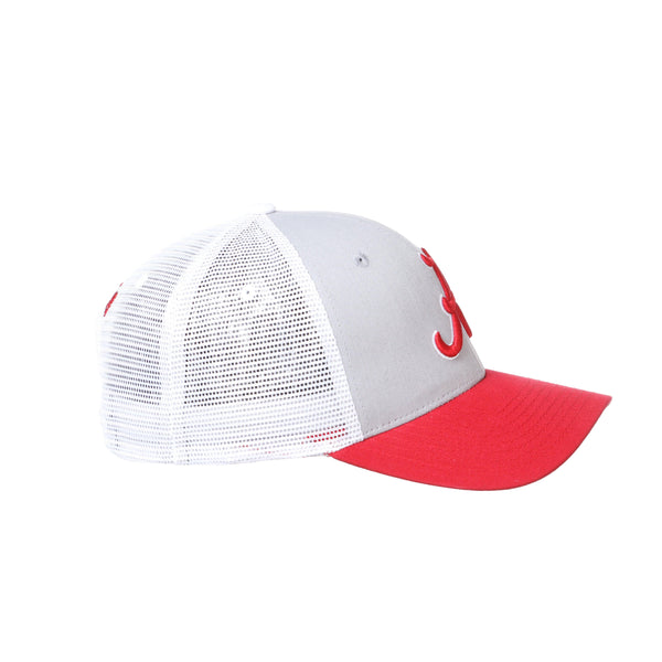 Alabama Crimson Tide Grey Red Varsity Big Rig Trucker Adjustable Hat