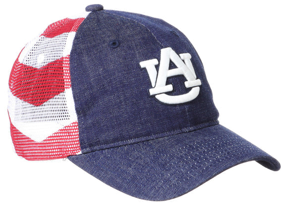 Auburn Tigers Red White and Blue Anthem Flag Hat