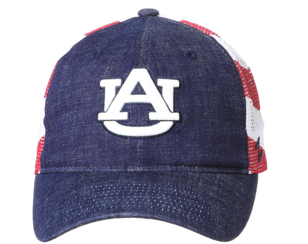 Auburn Tigers Red White and Blue Anthem Flag Hat