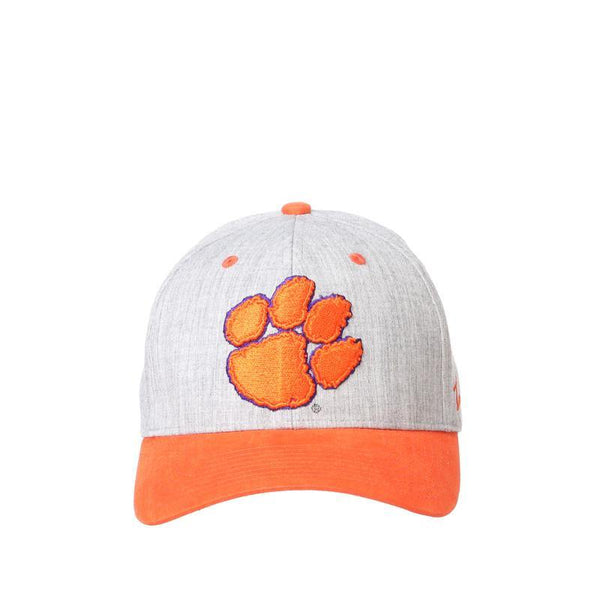 Clemson Tigers Oxford Grey/Orange Top Men's Women's Flex Fitted Baseball Hat/Cap Size Medium Size 7