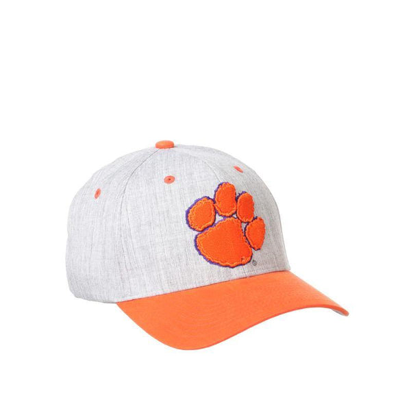 Clemson Tigers Oxford Grey/Orange Top Men's Women's Flex Fitted Baseball Hat/Cap Size Medium Size 7