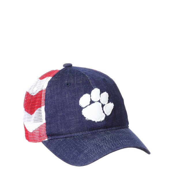 Clemson Tigers Red White and Blue Flag Anthem University Hat