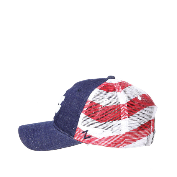 Clemson Tigers Red White and Blue Flag Anthem University Hat