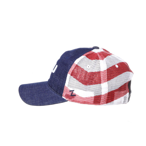 LSU Tigers Red White and Blue University Anthem Flag Hat