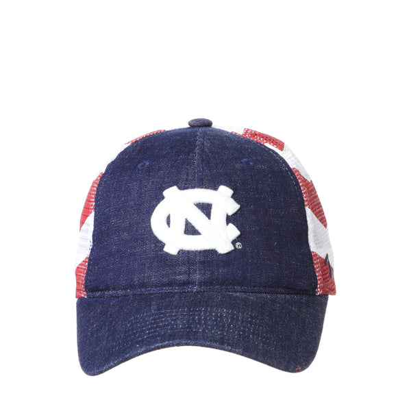 North Carolina Tar Heels Red White and Blue Anthem Flag Hat