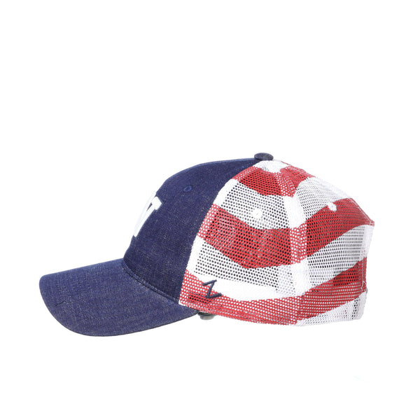 Washington Huskies Red White and Blue Anthem Flag Hat